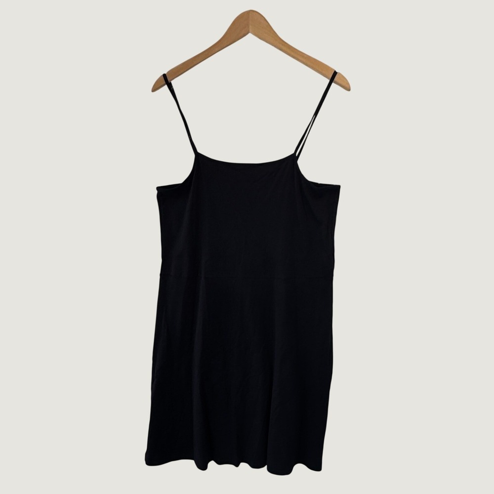 ONLY Kira Square Neck Mini Dress Womens Size XXL‎ Black Minimalist 90s Capsule